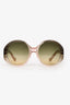 Chloe Grey/Pink Rounded Oversized Sunglasses