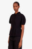 Gucci Black Wool Short Sleeve Peplum Top Size 42