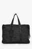 Prada Blue Denim and Leather Weekender Duffel Bag