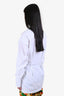 Dries Van Noten White Cotton Side Buttoned Shirt Size 38