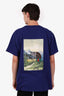 Gucci x North Face Blue Cotton Graphic Print T-Shirt Size L Mens