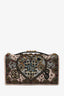 Christian Dior Nude Logo Beaded Embellished Clutch