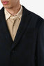 Etro Navy Check Wool Sport Coat Size L Mens