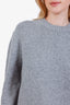 Anine Bing Grey Cashmere Knit Sweater Size XS