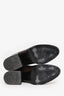 Dries Van Noten Brown/Black Leather Block Heel Ankle Boots Size 38