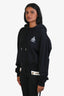 Off-White 2019 Black Cotton 'Flowers' Logo Hoodie Size XS