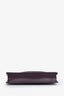 Versace Burgundy Leather Crystal Embellished Medusa Pouch with Wrist Strap
