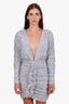 The Attico Silver Sequin Mini Dress Size 40