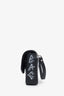 Balenciaga Black Leather Graffiti Print BB Round Bag