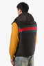 Gucci Brown GG Supreme Web Padded Gilet Hooded Vest Size 46 Men's