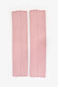 Pre-loved Chanel™ 2024 Pink/Black Logo Leg Warmers