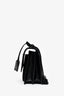 Saint Laurent 2017 So Black Croc Embossed Medium 'Sunset' Shoulder Bag