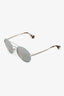 Prada Light Blue/Silver Round Sunglasses