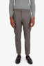 Loro Piana Grey Virgin Wool Straight Leg Pants Size 48 Mens