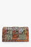 Fendi Multicolour Python Maxi Baguette Shoulder Bag