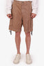 Brunello Cucinelli Brown Cargo Shorts Size 50 Mens