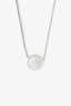 Christian Dior White Gold Diamond Mother of Pearl Rose des Vents Necklace