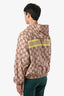 Gucci 2024 FW Beige/Yellow GG Monogram Logo Hooded Jacket Mens Estimated Size M