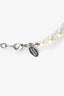 Vivienne Westwood Silvertone Crystals Pearl Orb Choker