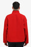Miu Miu Red Polyester Fleece Quarter-Zip Sweater Size XS Mens
