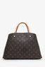 Louis Vuitton Brown Monogram Montaigne MM Top Handle Bag
