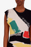 Celine by Phoebe Philo Multicolour Brushstroke Print Sleeveless Mini Dress Size S