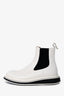Loewe White Leather Chelsea Boots Size 38
