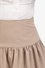 LAMARQUE Beige Mini Skirt Size XS