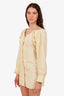 Nanushka Orange Asymmetrical Robe Shirt Dress Size XS