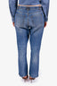 Pre-Loved Chanel™ 2025 Blue Denim Logo Jeans Size 40
