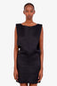 Khaite Black Sleeveless Balloon Shape Mini Dress Size 10