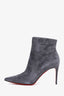 Christian Louboutin Grey Suede 'So Kate 85' Heeled Boots Size 37.5