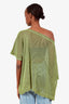 Issey Miyake Me Yellow/Black Mesh Top Estimated Size S