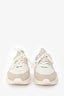Stuart Weitzman White/Beige 505 Mesh Sneakers Size 37