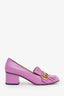 Gucci Pink Leather Marmont Heel Size 37.5