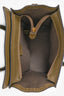 Celine Olive Green Leather Nano Luggage Bag With Strap