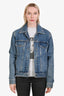 Sandro Medium Blue Denim Jacket Size L