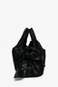 Valentino Black Python Embossed Leather Nuage Bow Hobo Bag