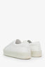 Saint Laurent White Leather Court Classic Platform Sneaker Size 39.5