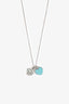 Tiffany & Co. Collier avec pendentif médaille mini double cœur Return to Tiffany™ en argent sterling