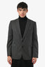 Dries Van Noten Grey Wool Single Breasted Blazer Size 50 Mens