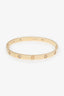 Cartier 18K Yellow Gold 4 Diamond Classic Model Love Bracelet Size 20
