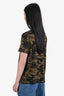 Nili Lotan Green Camouflage Short Sleeve T-Shirt Size XS