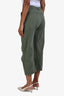 Nili Lotan Green Utility Cropped Pants Size 0