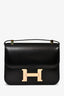 Hermès 2022 Black Box Leather Constance 24