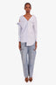 Maison Margiela Blue Acid Wash Cut Out Jeans Size 42
