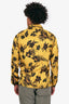 Dries Van Noten Yellow Striped Floral Print Button Down Shirt Size 44 Mens