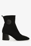 Bottines Hermès Jenna 60 en maille noire, pointure 35,5