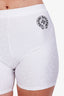 Chrome Hearts White Logo Biker Shorts Size M