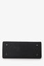 Delvaux So Black Grained Calfskin Leather Tempete PM Satchel Bag with Top Handle